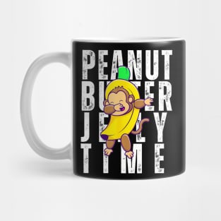 Peanut butter jelly time, monkey dancing in a banana suit Mug